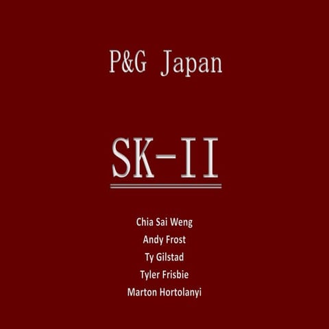 Sk II - International Marketing