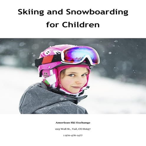 Skiing and Snowboarding for Children | PDF