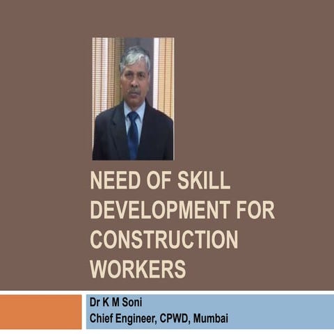 Skill Development For Construction Workers Pptx