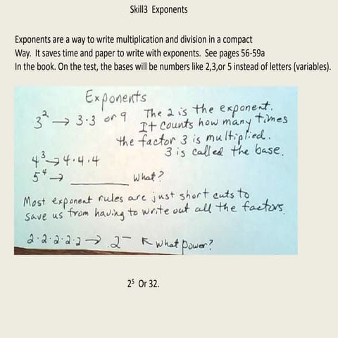 Skill3 exponents