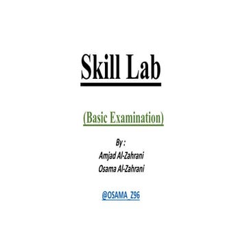 Skill lab (basic examination)