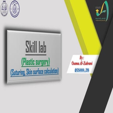 Skill lab (plastic surgery)