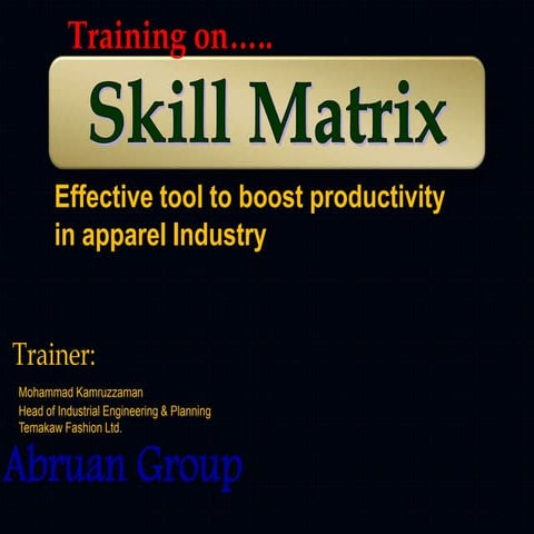 Skill matrix