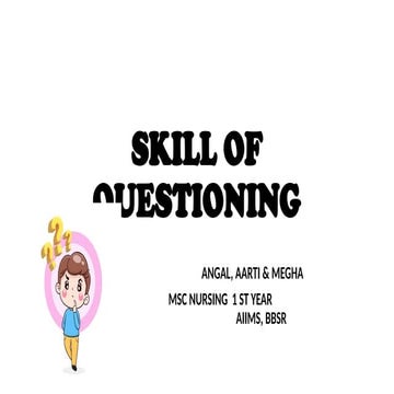 SKILL OF QUESTIONING.pptx NURSING EDUCATION