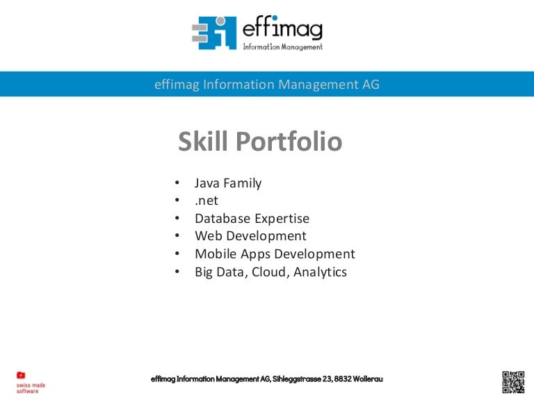 Skill portfolio