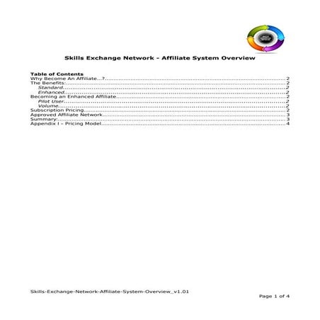 Skills Exchange Network - Affiliate System Overview