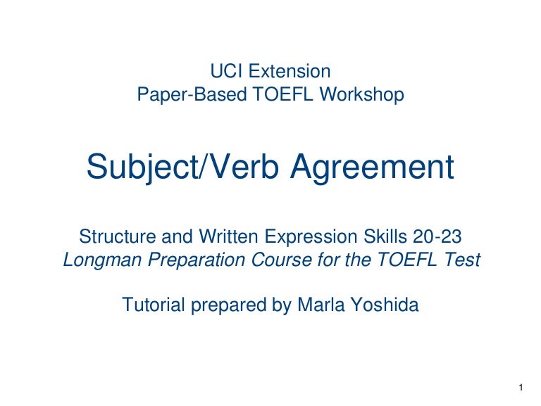 Skills 20 23 Subject Verb Agreement