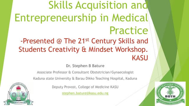 Skills Acquisition and Entrepreneurship in Medical Practice.pdf