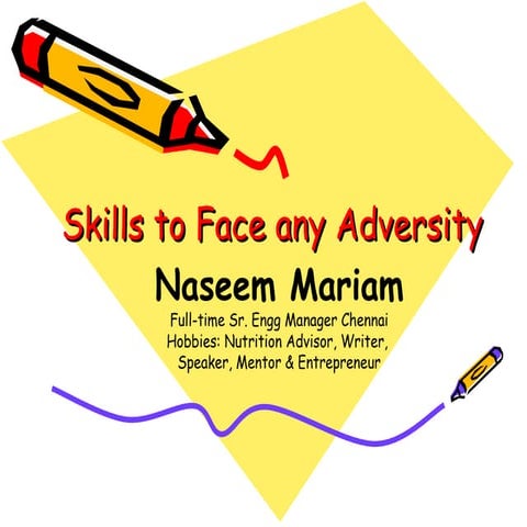 Skills to Face Any Adversity Recession