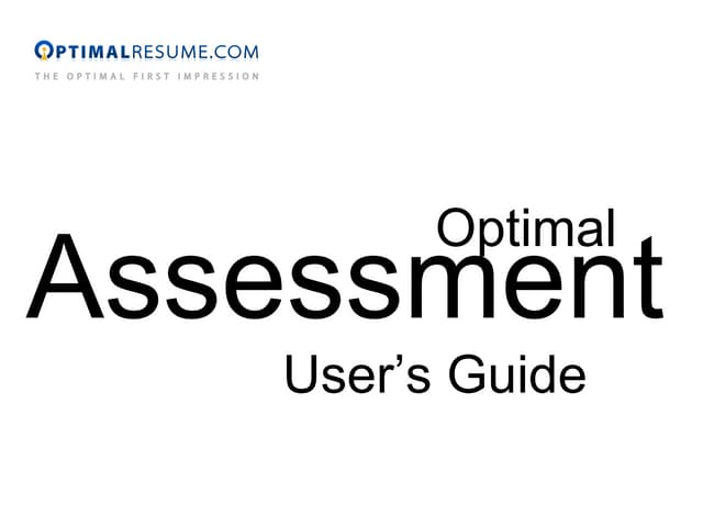 Skills Assessment Guide