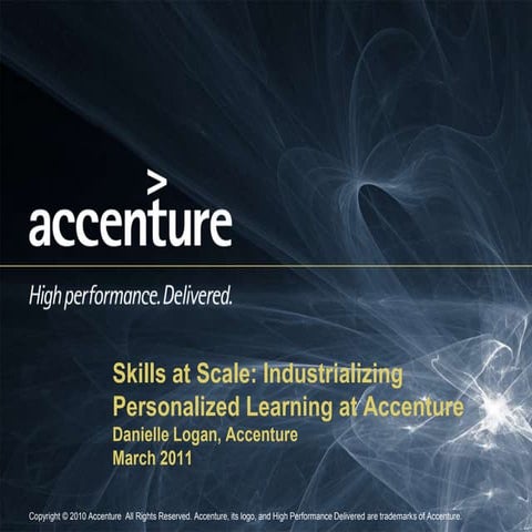 Skills at Scale: Personalized Learning at Accenture