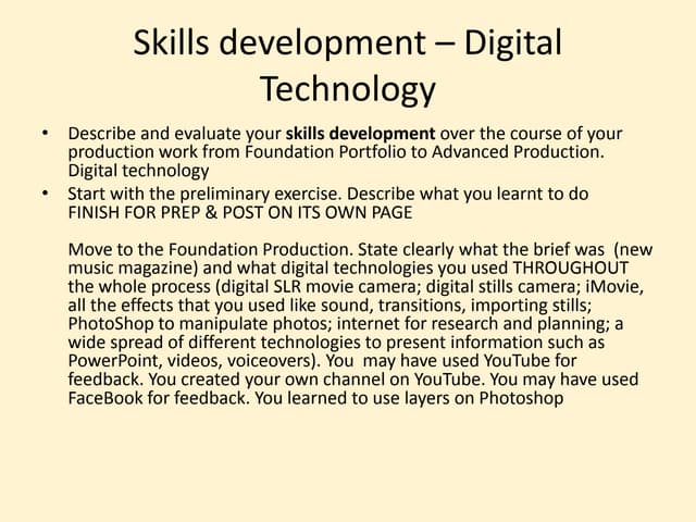 Skills development  x0096  digital technology