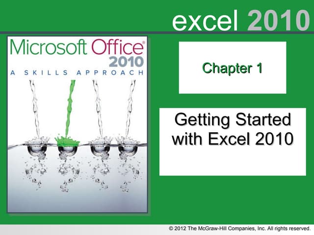 Excel Chapter 1