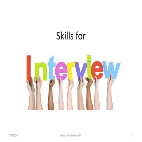 ABC Presents: Interviewing Skills | PDF