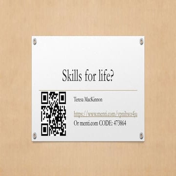 Skills for life 2020