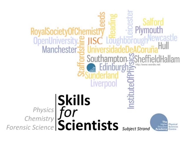 Skills For Scientists Poster