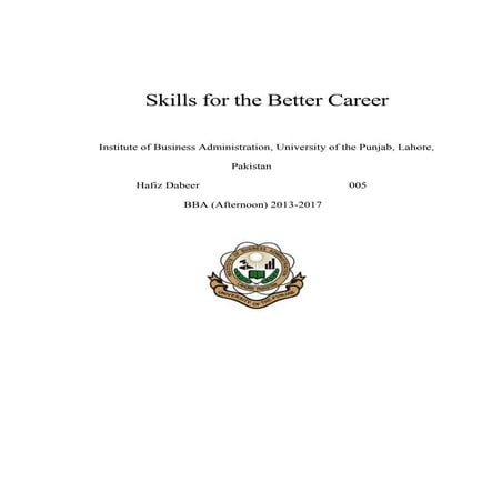 Skills for the Better Career