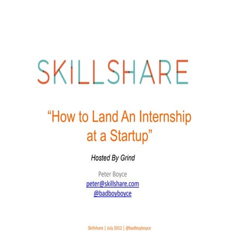 Skillshare class internship_grind_july3