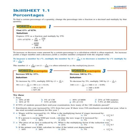 Maths A - Chapter 01 | PDF