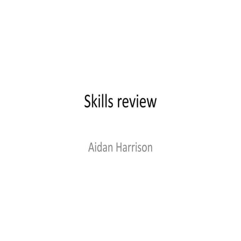 Skills review1