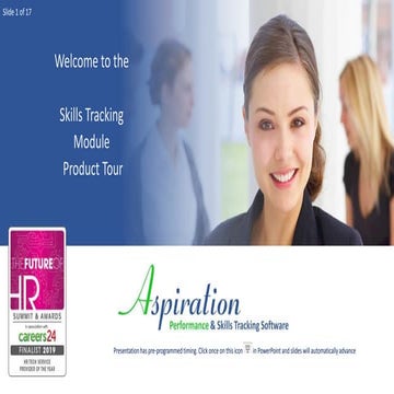 Skills tracking product tour 2021