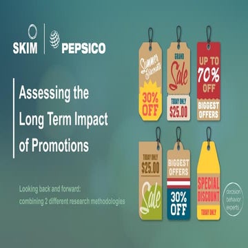 Co-presenting a webinar on “Long term impact of promotions” with PepsiCo 