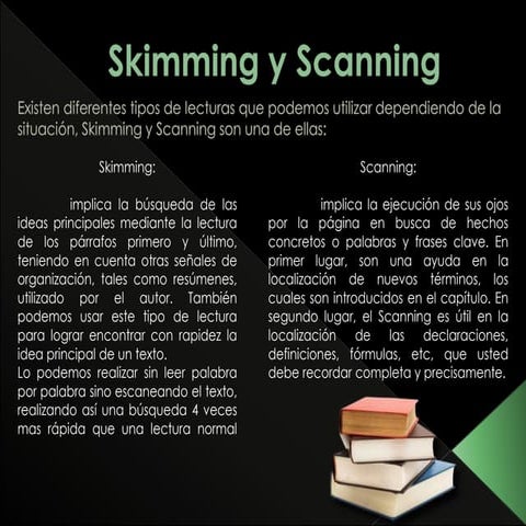 Skimming y scanning | PPT