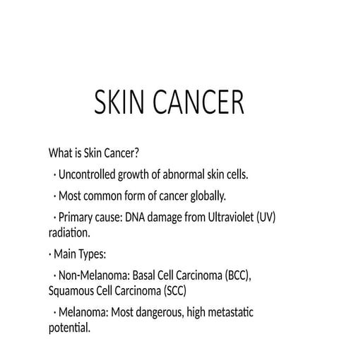 Skin cancer and Lymphomas . | PPTX