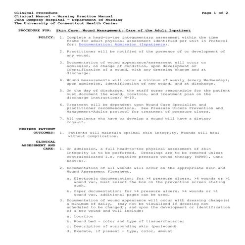 Skin care   wound management