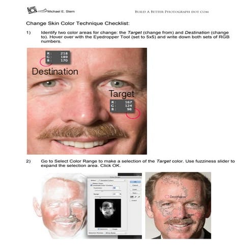 Correct sunburns and other skintone discolorations with Photoshop!