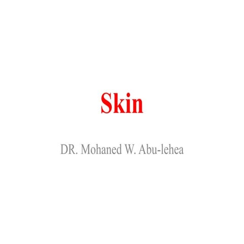 Skin histology