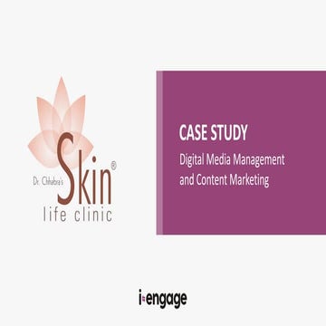 Skin life clinic - Case study by i-engage on digital media marketing