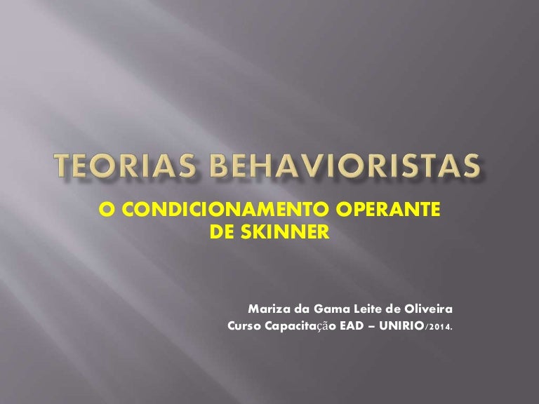 Skinner e a educação