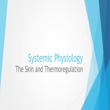 Mechanisms of skin temperature regulation