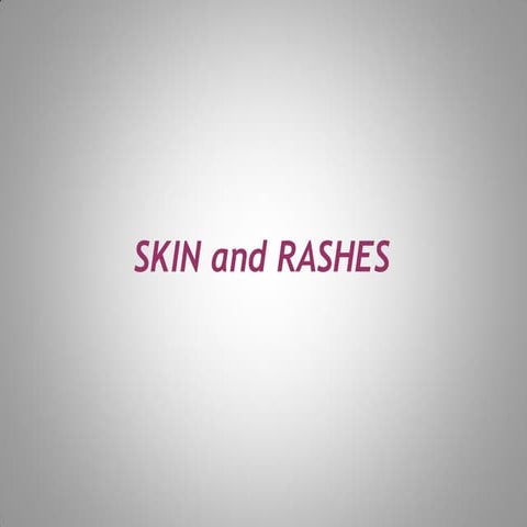 skin rash for dermatology field in medical field | PDF