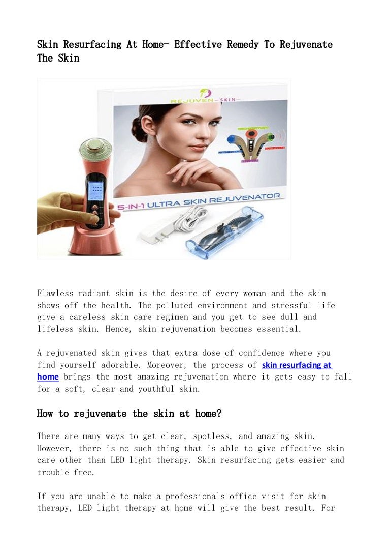 Skin Resurfacing At Home With Lift Care