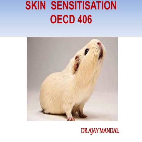 Skin sensitisation (OECD: 406).