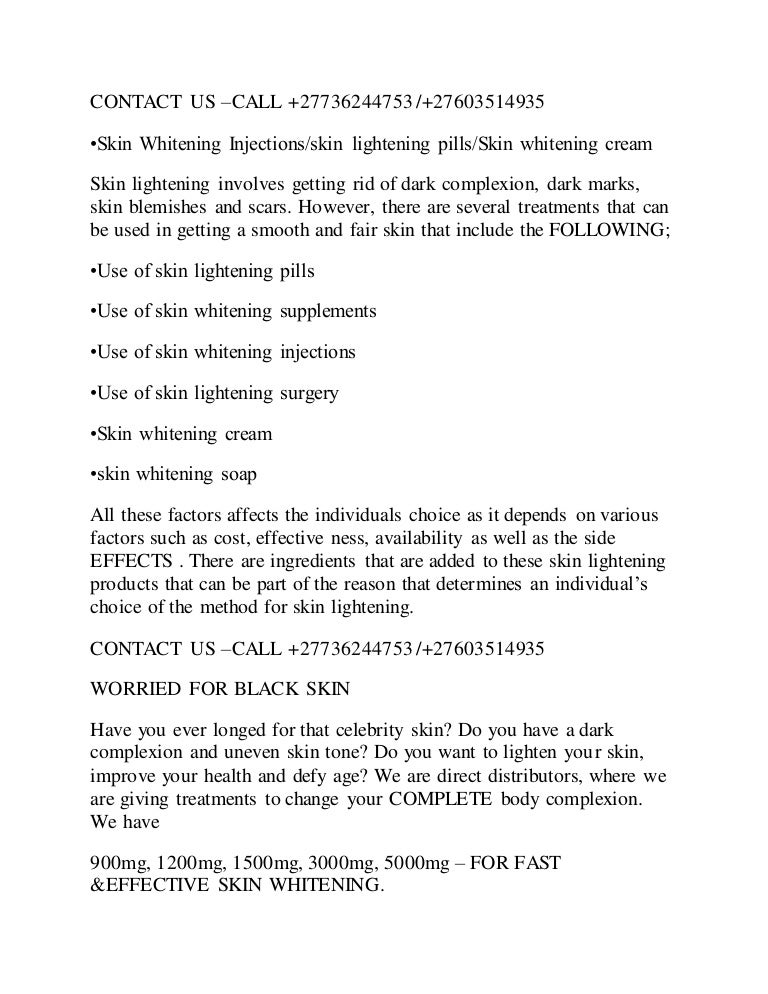 celebrity skin whitening products