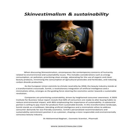 Skinvestimalism & Sustaibability (dr baghaei)