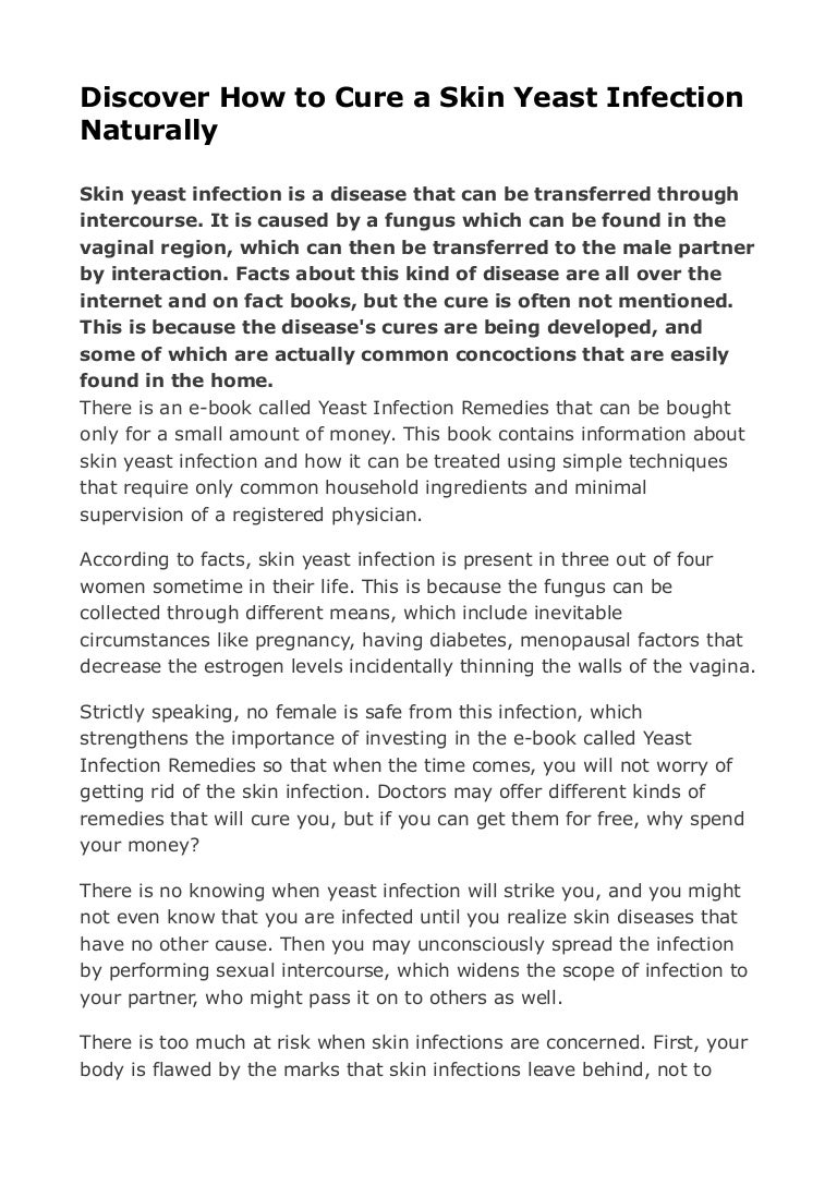 Skin Yeast Infection