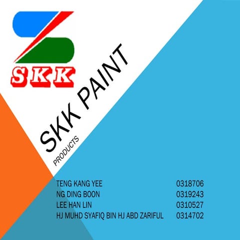 Building materials assignment 2 - Skk paint
