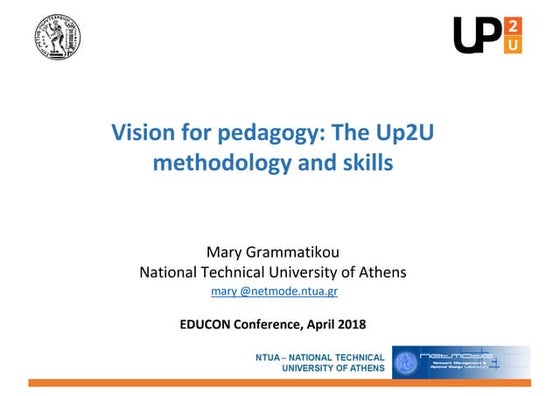 Vision for pedagogy: the Up2U methodology and skills
