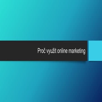 Školení online marketingu