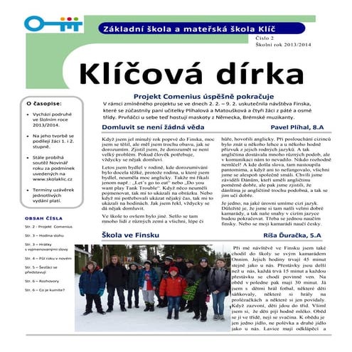 Klíčová dírka - číslo 2