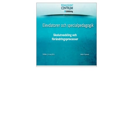 Skolutveckling och förändringsprocesser