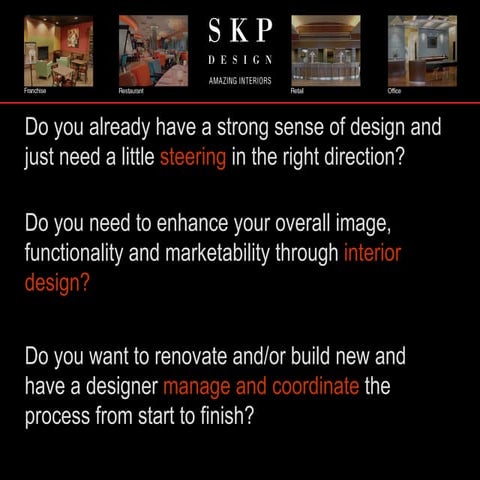 SKP Design Portfolio Presentation 2009
