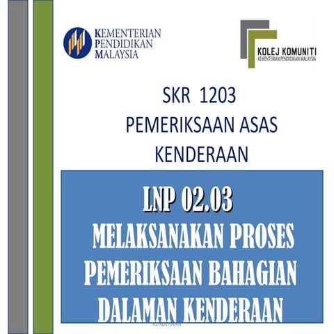 Pemeriksaan komponen elektrik kenderaan