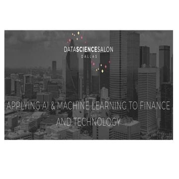 Data Science Salon: Smart Cities 