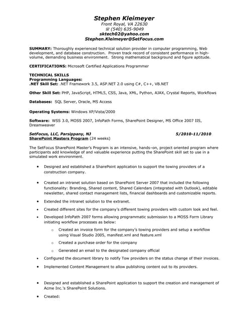 Sharepoint Developer Resume aaaaeroincus gorgeous best resume examples for your job search livecareer with lovable sharepoint developer resume besides Patricia Todd Sharepoint Resume Sharepoint Developer Resume carterusaus outstanding resume sample manufacturing and operations executive resume with remarkable resume sample operations executive page Patricia Todd Sharepoint Resume