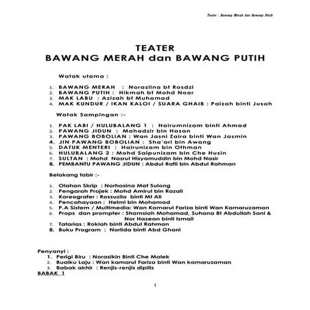 SKRIP BAWANG PUTIH BAWANG MERAH